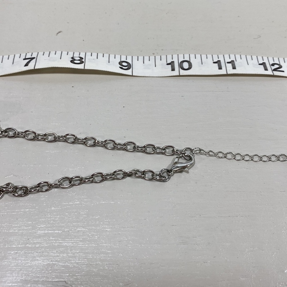 Silver and black beaded necklace - Picture 6 of 6
